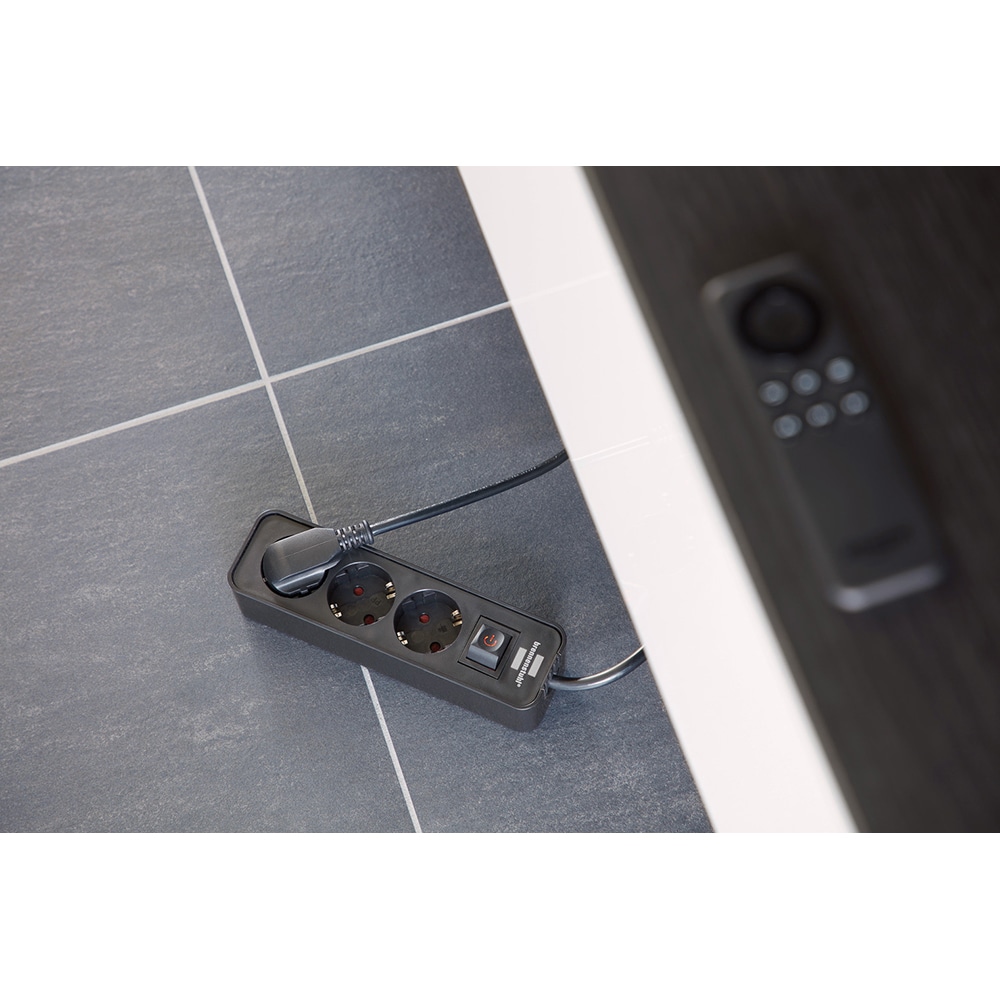 Prelungitor BRENNENSTUHL Ecolor, 3 prize, 1.5m, negru