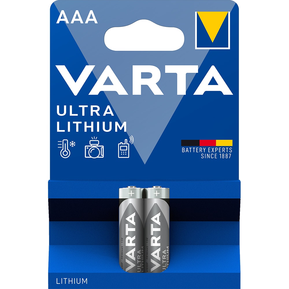 Baterie Lithium VARTA, AAA, 2 bucati