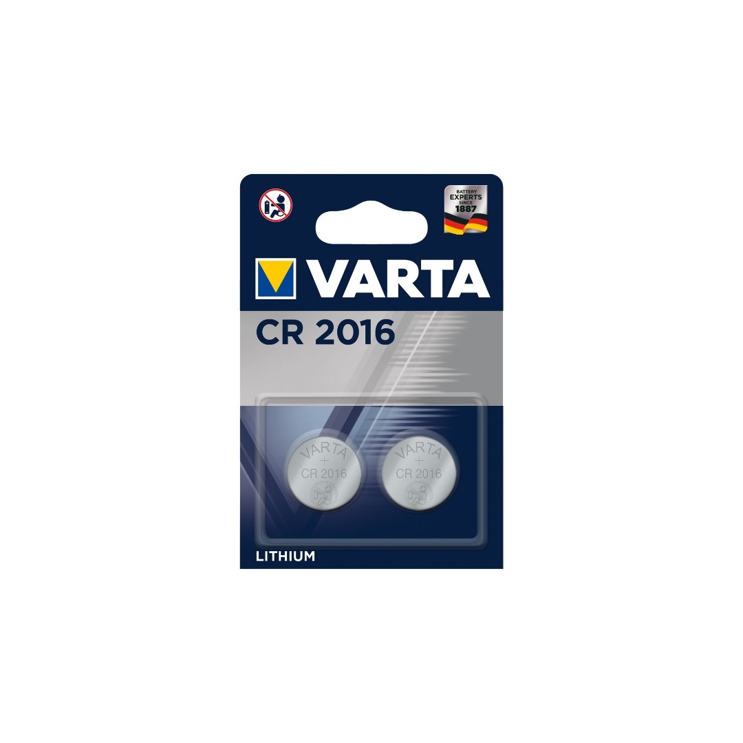 Set 2 baterii litiu CR2016  Varta