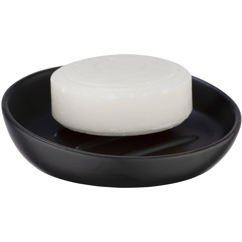 Savoniera WENKO Badi, ceramica, negru