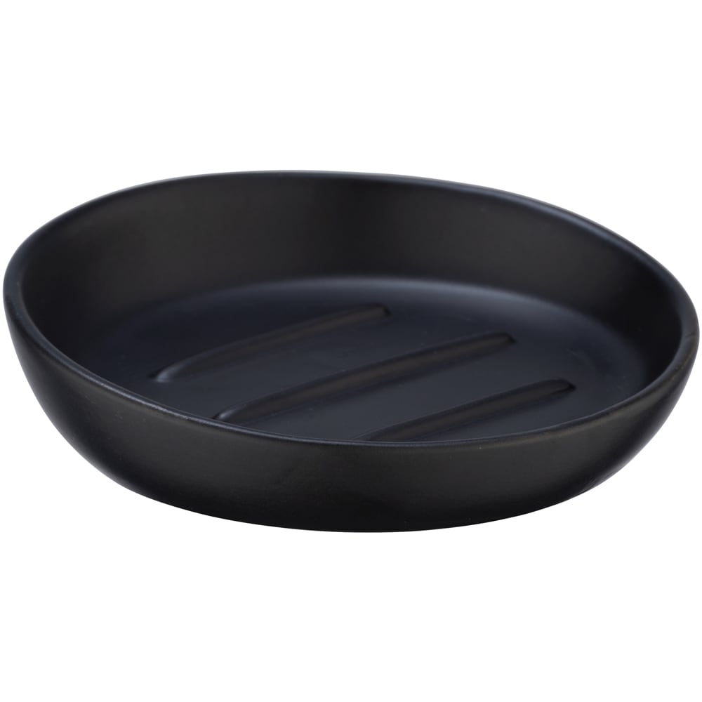 Savoniera WENKO Badi, ceramica, negru