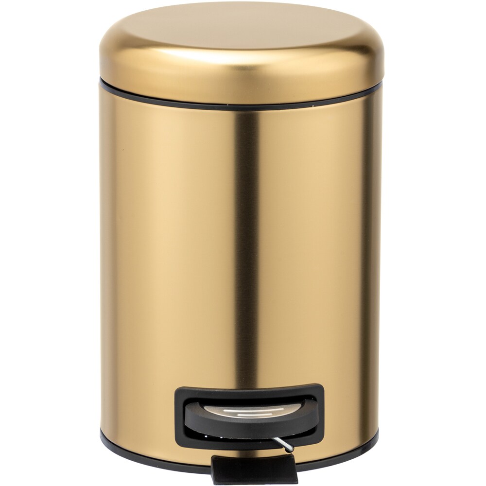 Cos gunoi pentru baie WENKO Leman, 3 l, rotund, inox, auriu