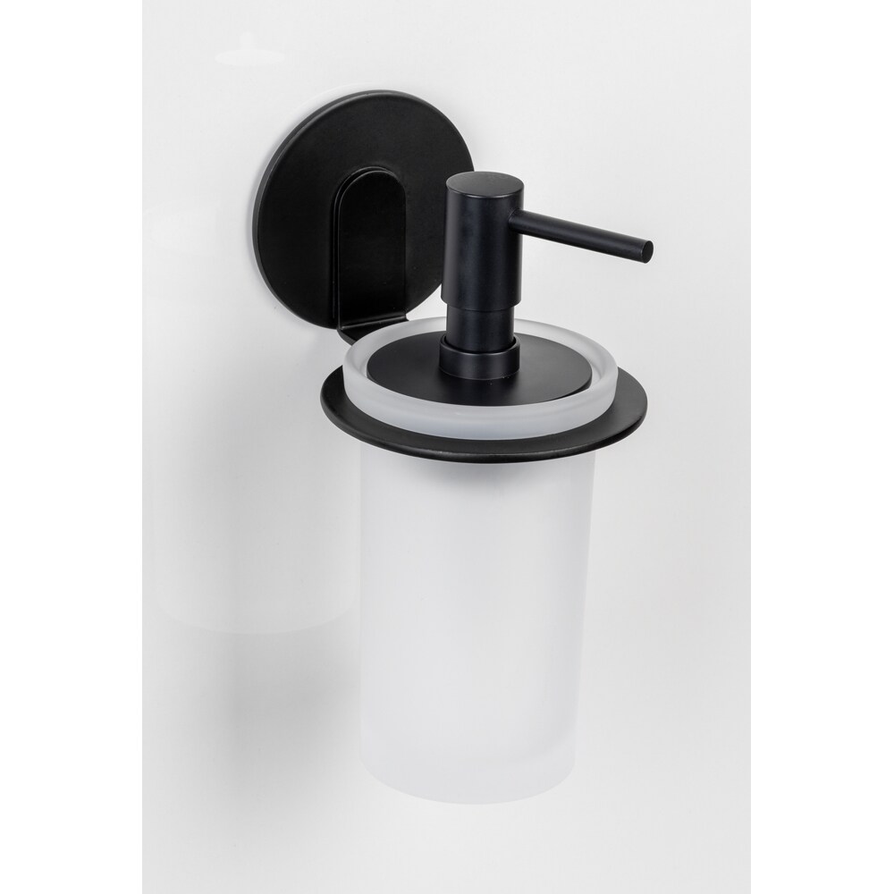Dispenser sapun lichid WENKO Bivio, 150 ml, alb-negru