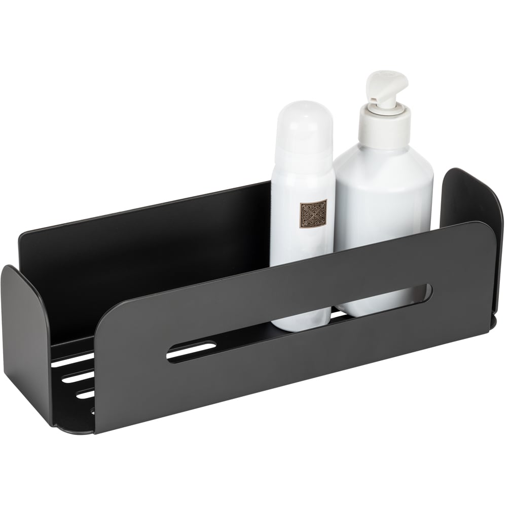 Etajera baie WENKO Bivio, 30 cm, negru