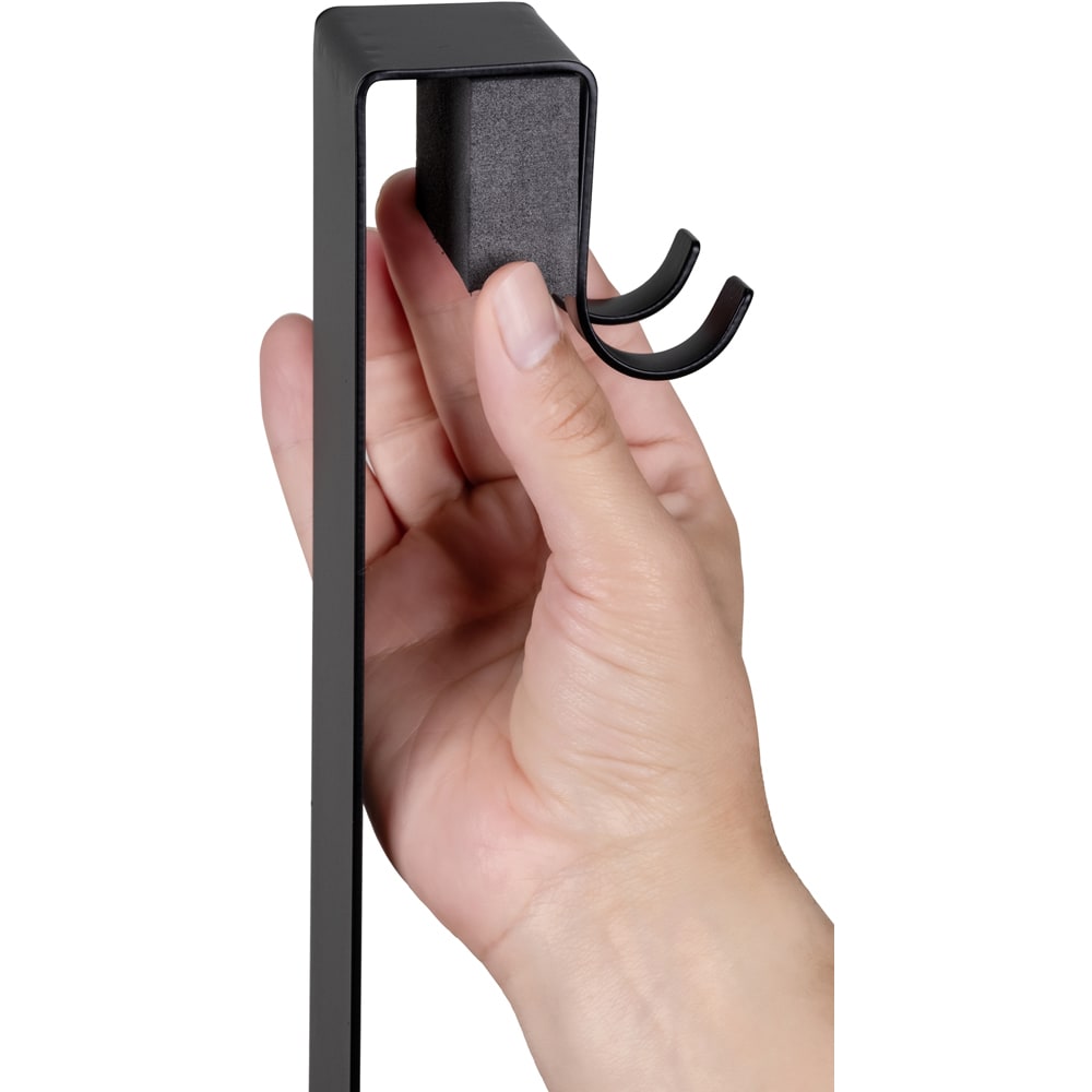 Etajera baie WENKO Bribano Uno, inox, 23 cm, negru