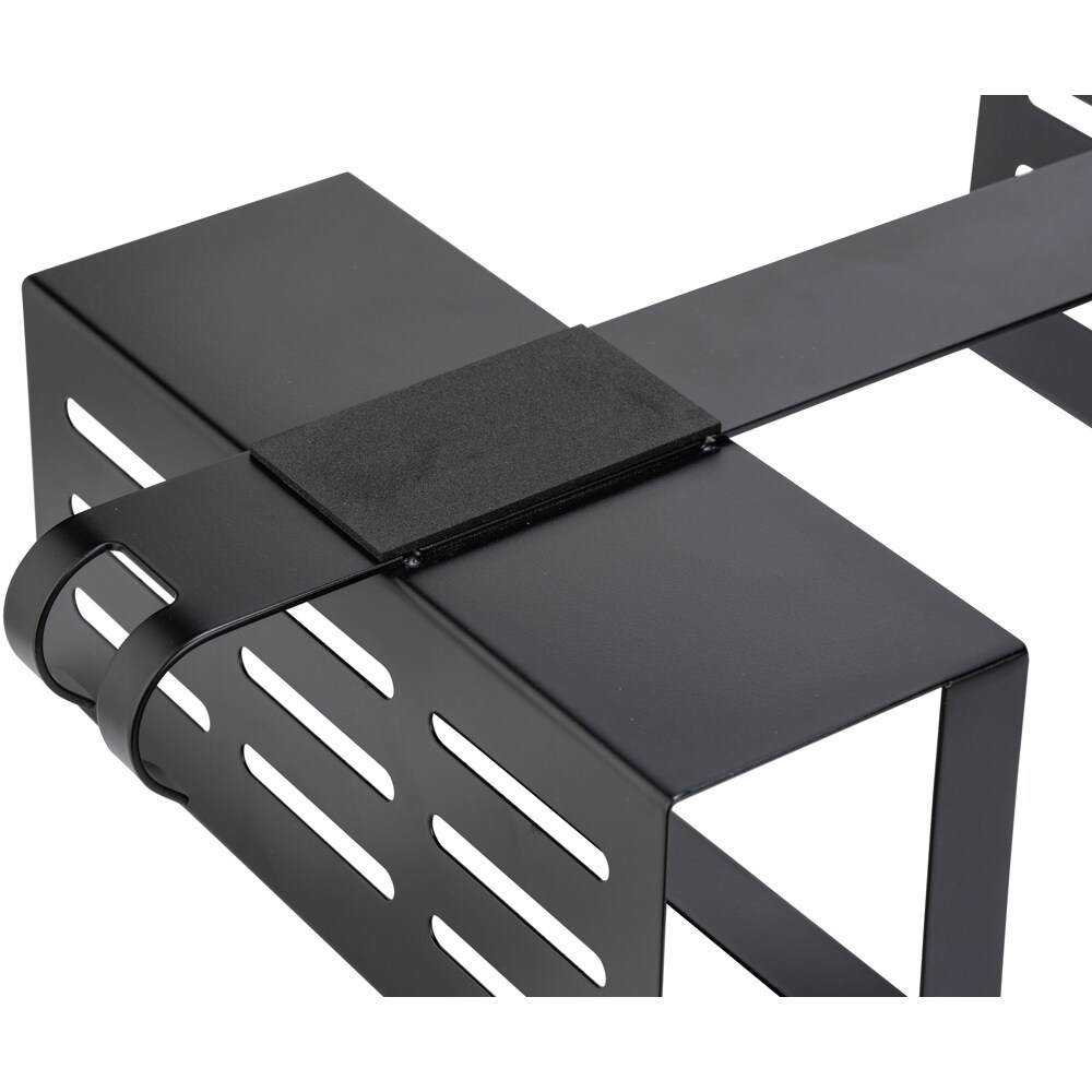 Etajera baie WENKO Bribano Duo, 2 polite, inox, 23 cm, negru