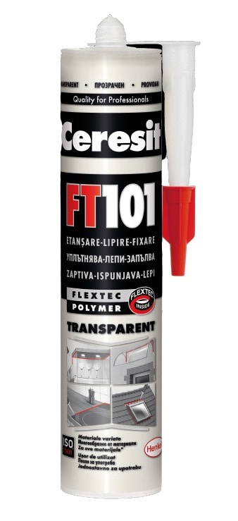 Adeziv universal CERESIT FT 101, transparent, 280ml