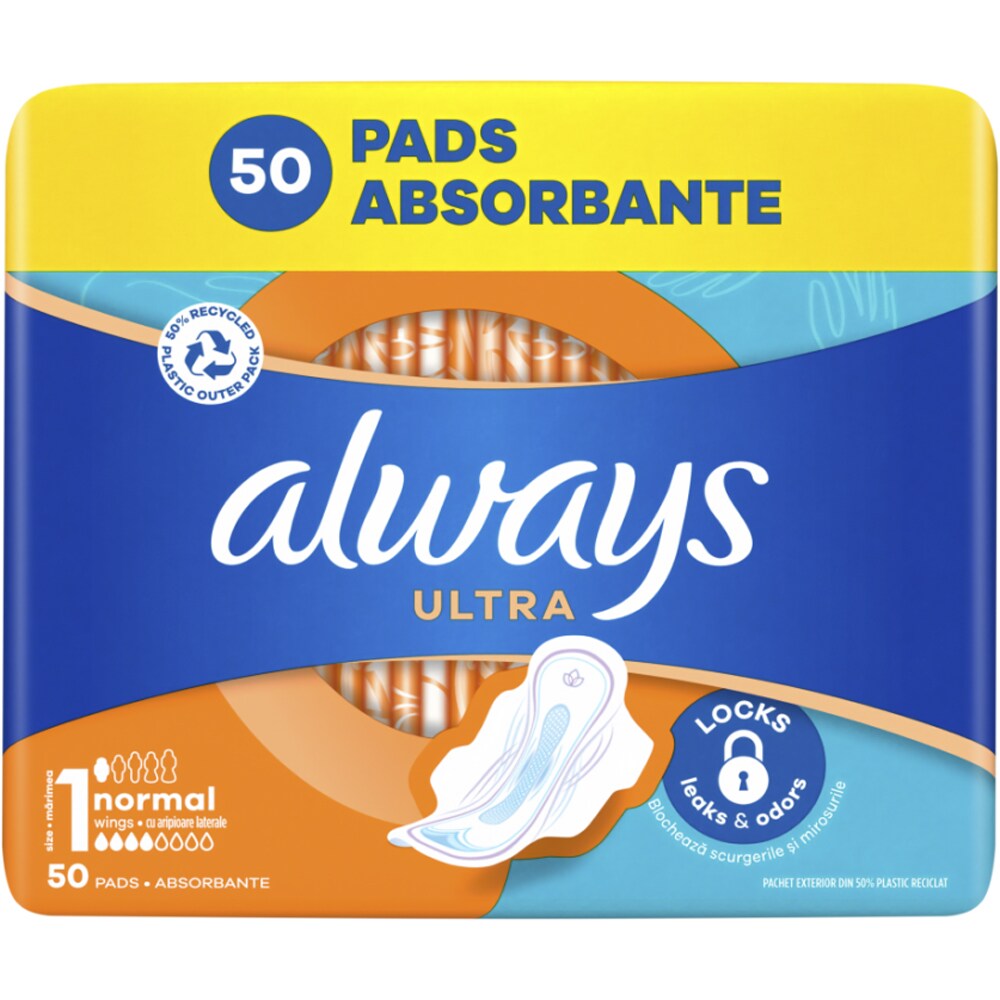 Absorbante ALWAYS Ultra Normal, 50buc