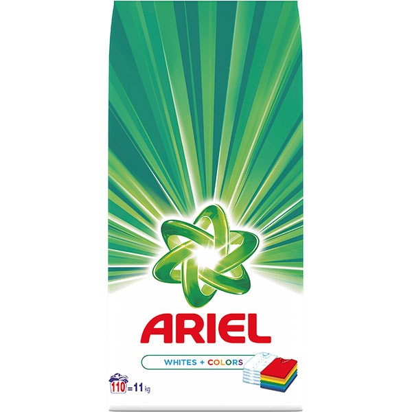 Detergent automat ARIEL White & Color, 11 kg, 110 spalari