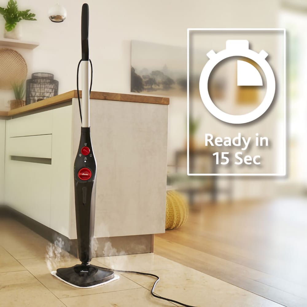 Mop cu aburi VILEDA Steam Plus 3.0 46604, 0.4l, 1550W, negru