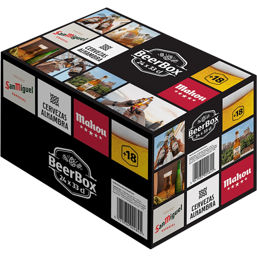 Bere blonda Spanish Mix bax 0.33L x 24 sticle