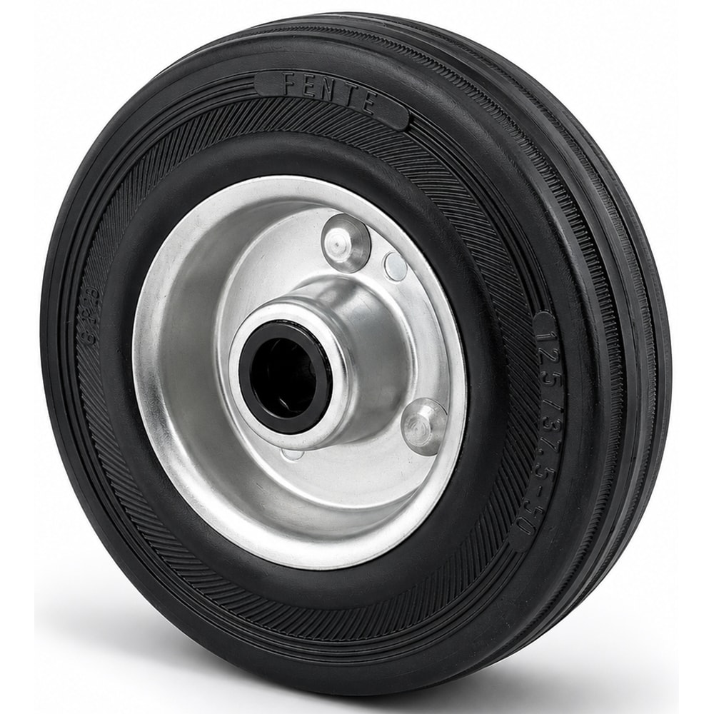 Roata fixa cu janta TENTE, cauciuc, 125 mm, 100 kg, negru