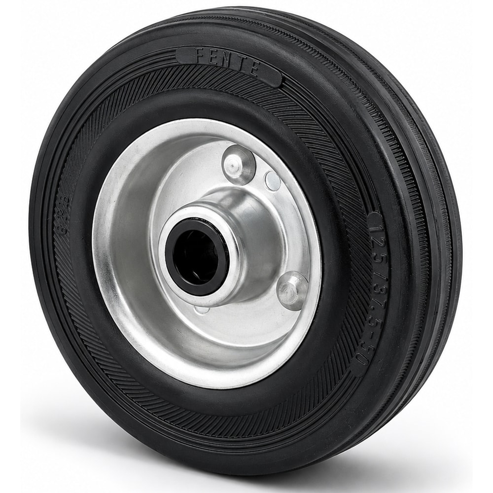 Roata fixa cu janta TENTE, cauciuc, 200 mm, 205 kg, negru