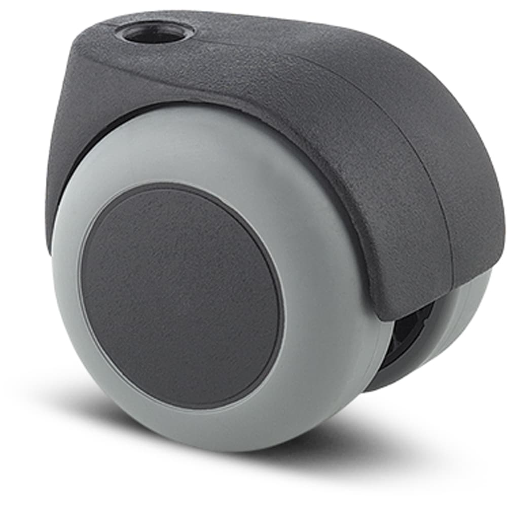 Roata pivotanta TENTE, cauciuc, 50 mm, 50 kg, gri