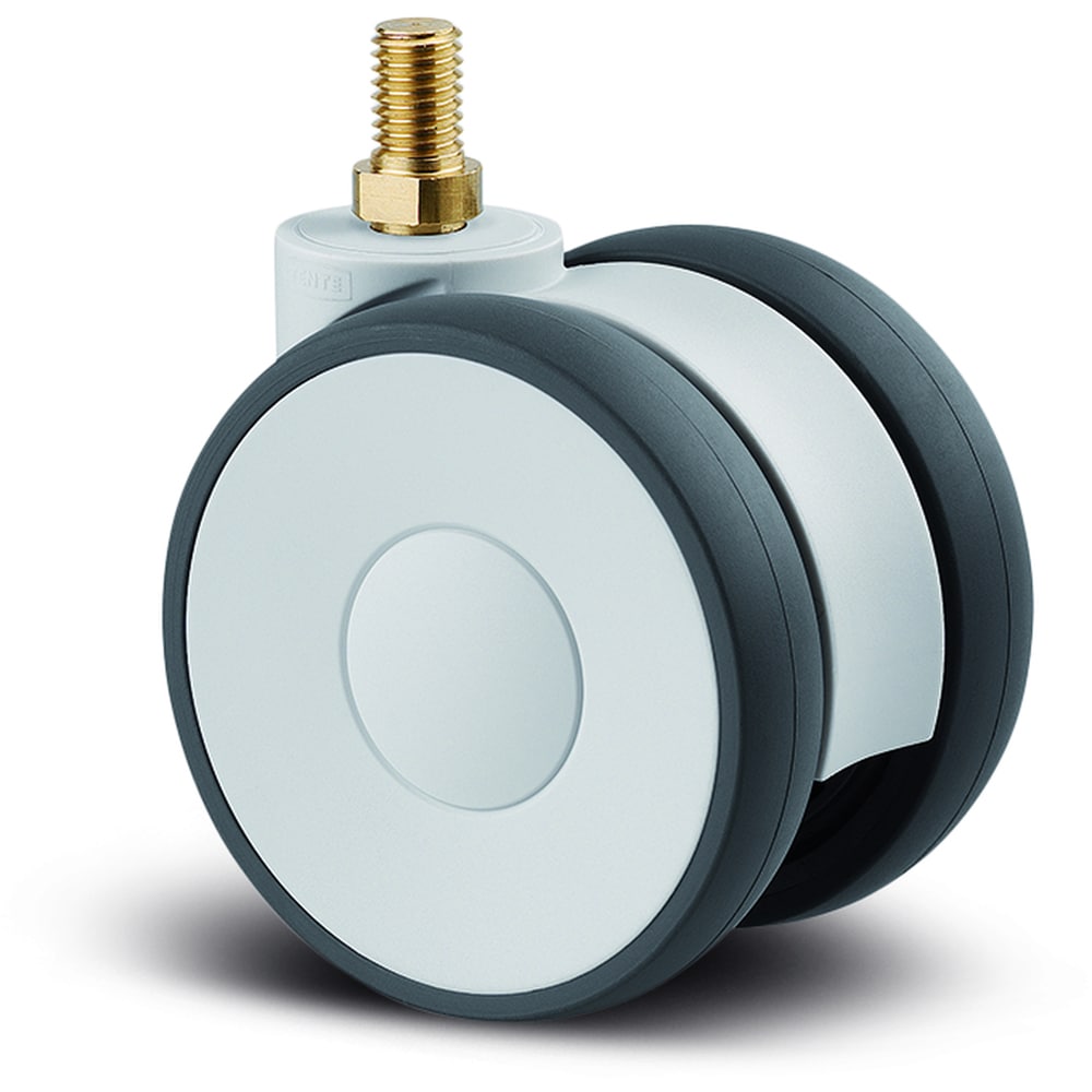 Roata pivotanta TENTE, cauciuc, 65 mm, 50 kg, gri