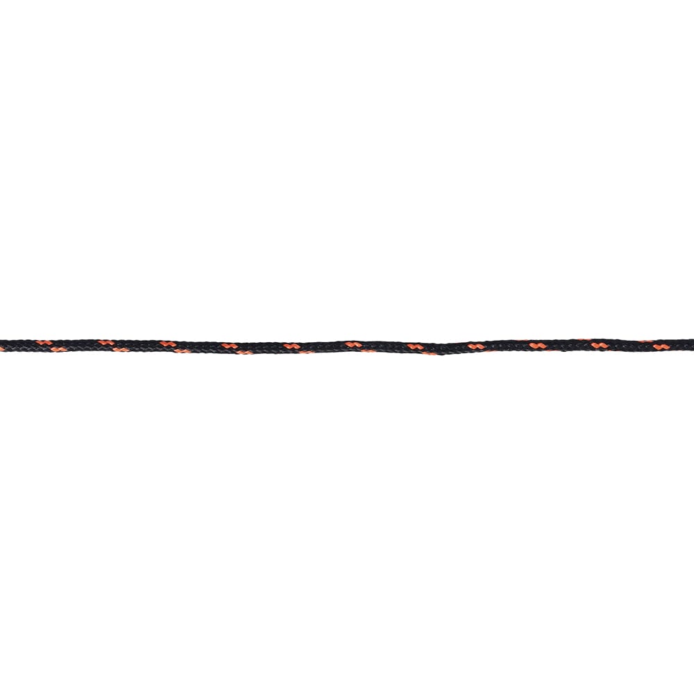 Franghie PE/PA, 3 mm, 25 m, negru-portocaliu
