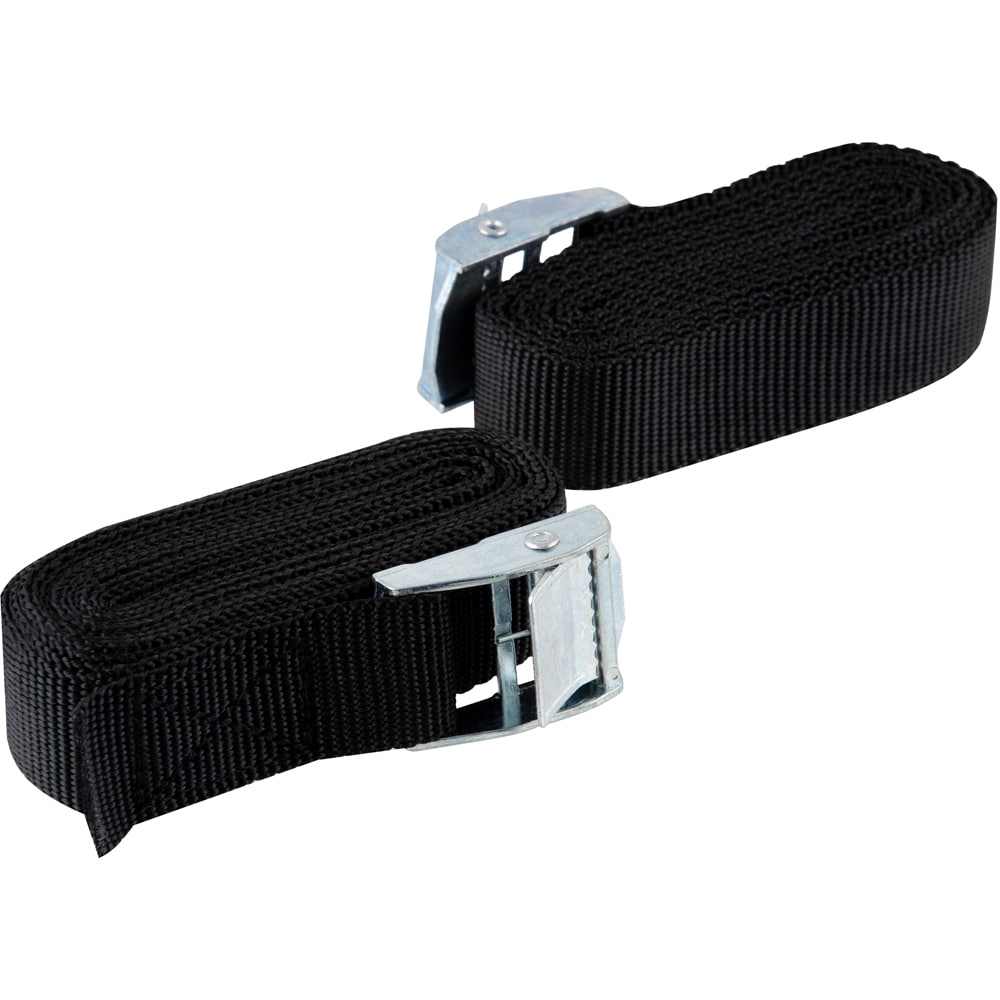 Set chinga de ancorare SUKI, cu catarama, 25 mm x 2.5 m, zinc, negru