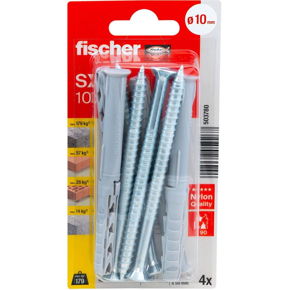 Surub cu diblu beton FISCHER SXR, 10 x 105mm, 4buc