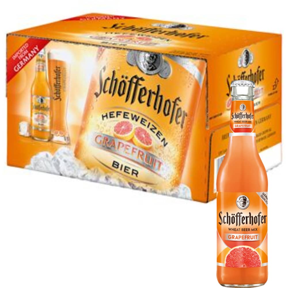 Bere cu arome Schofferhofer Grapefruit bax 0.33L x 24 sticle