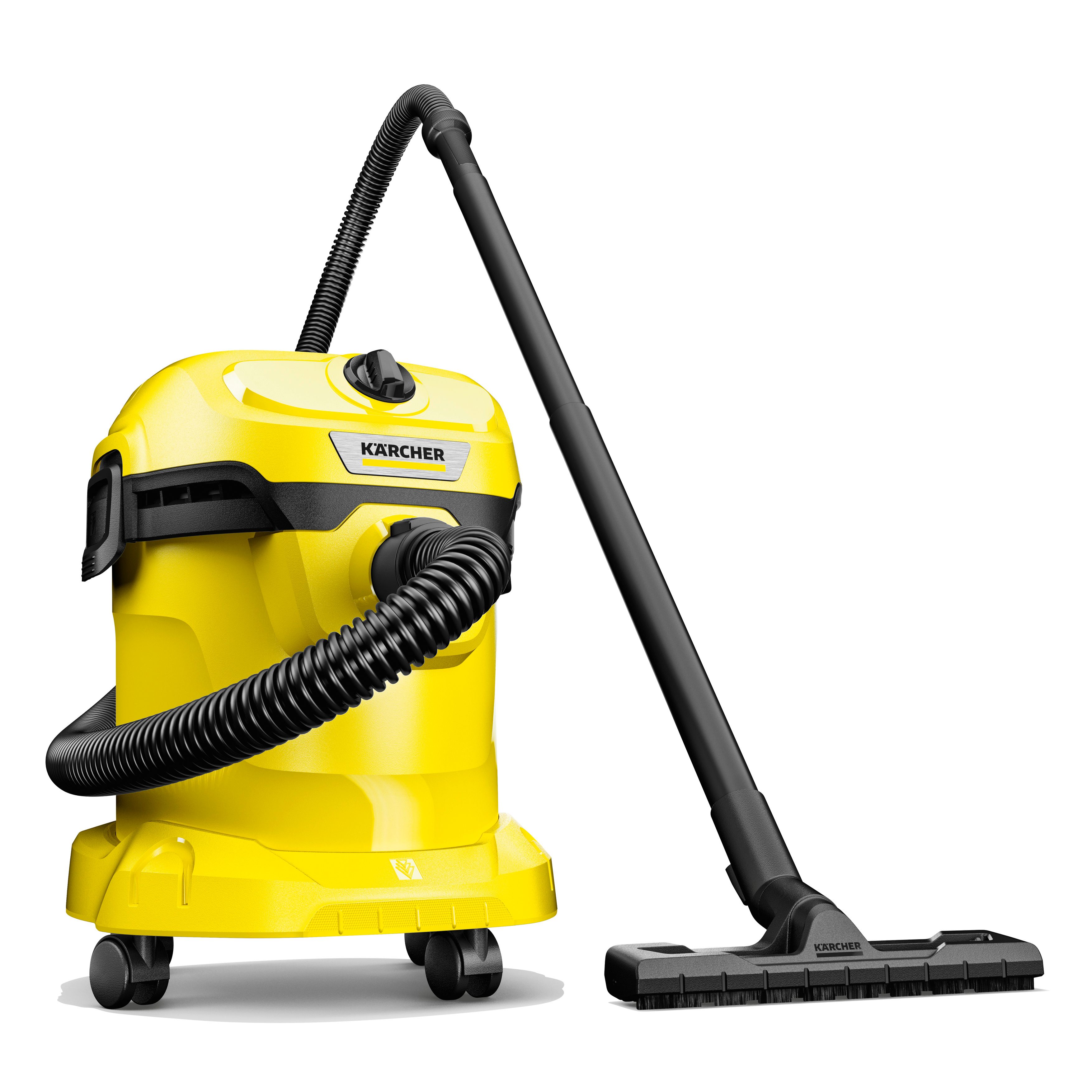 Aspirator multifunctional KARCHER WD2 V15 101267114, 15l, 1000W, 74dB, galben-negru 