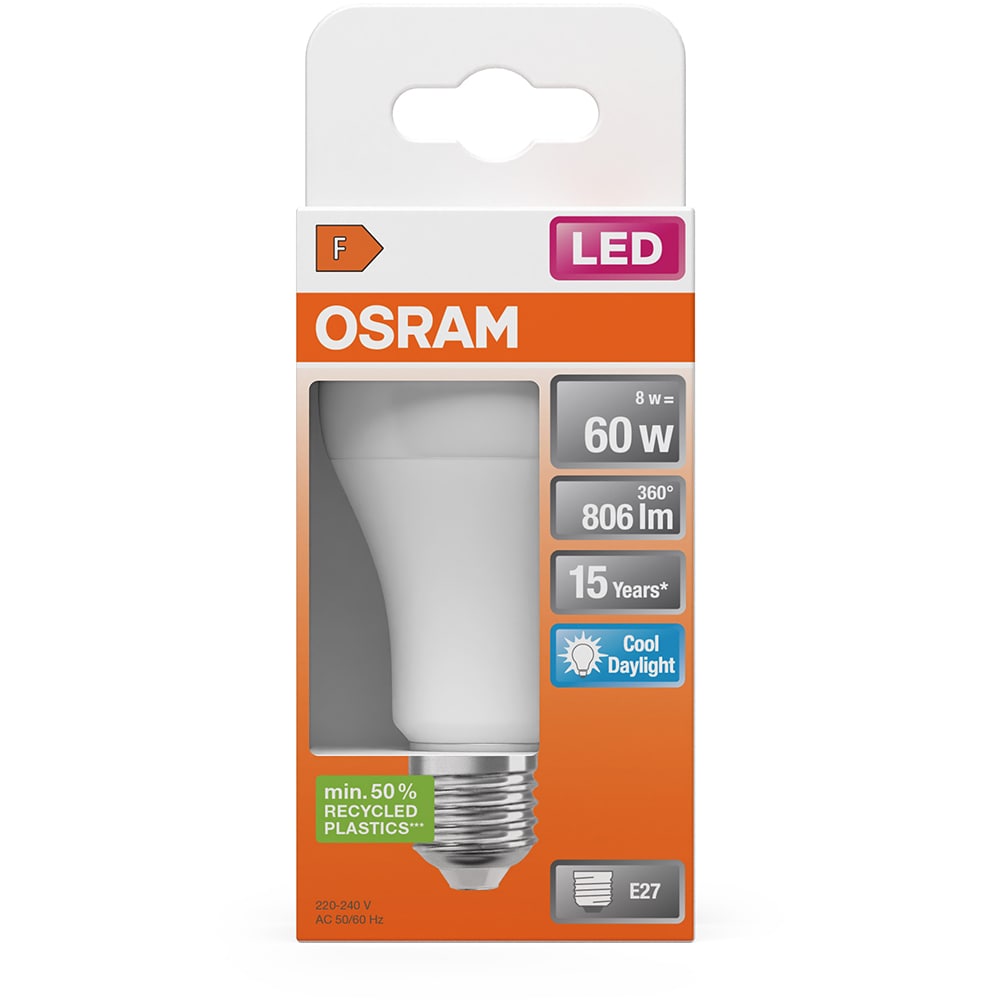 Bec LED OSRAM 4058075428560, E27, 8W, 806lm, 6500K