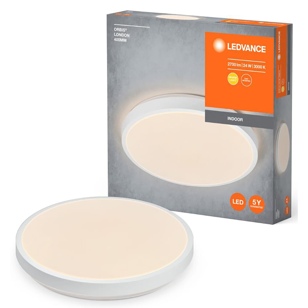 Plafoniera LED LEDVANCE Orbis London, 24W, 2700lm, 400mm, 3000K, IP20