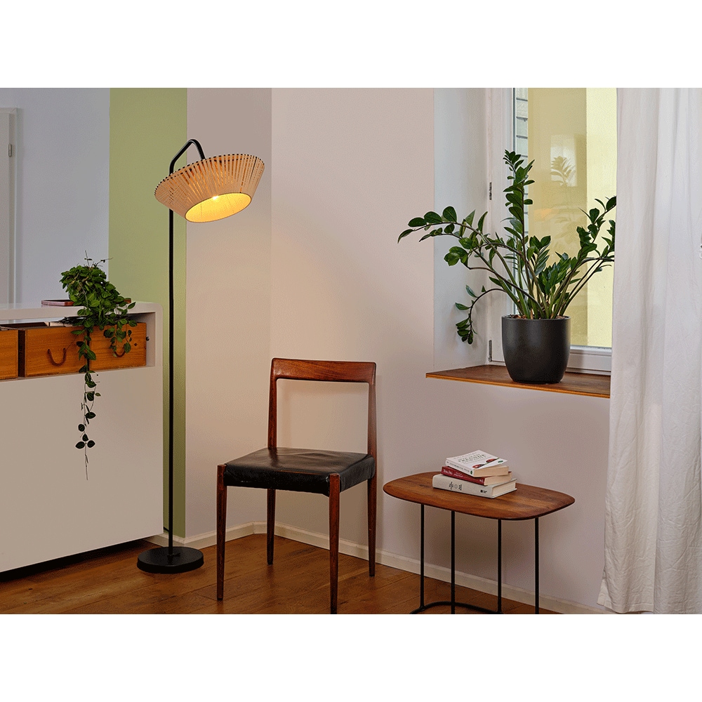 Lampa de podea OSRAM 4058075848023, E27, 10W, bej