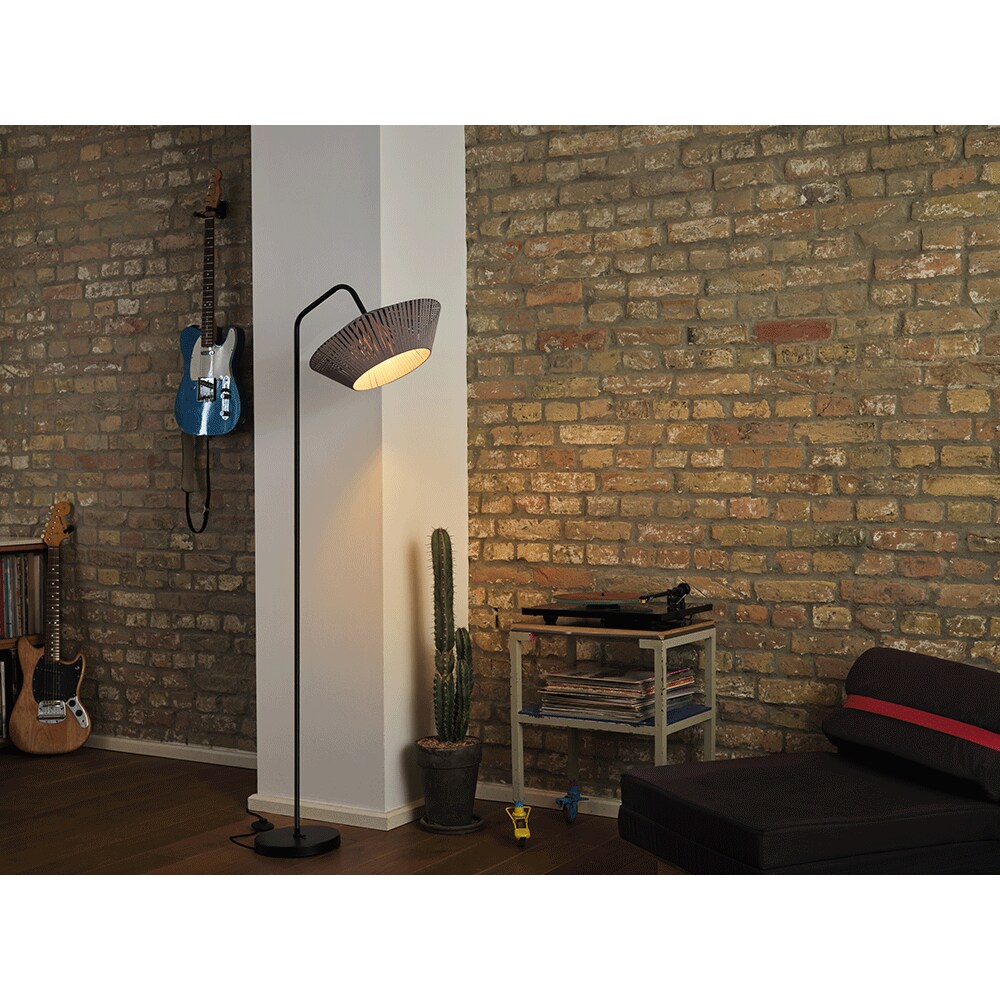 Lampa de podea OSRAM, E27, 10W, gri inchis