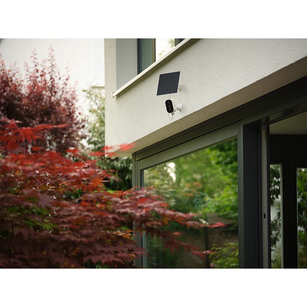 Camera IP Wireless OSRAM Smart+, 2K QHD, 4MP, panou solar, IR, Night Vision, alb