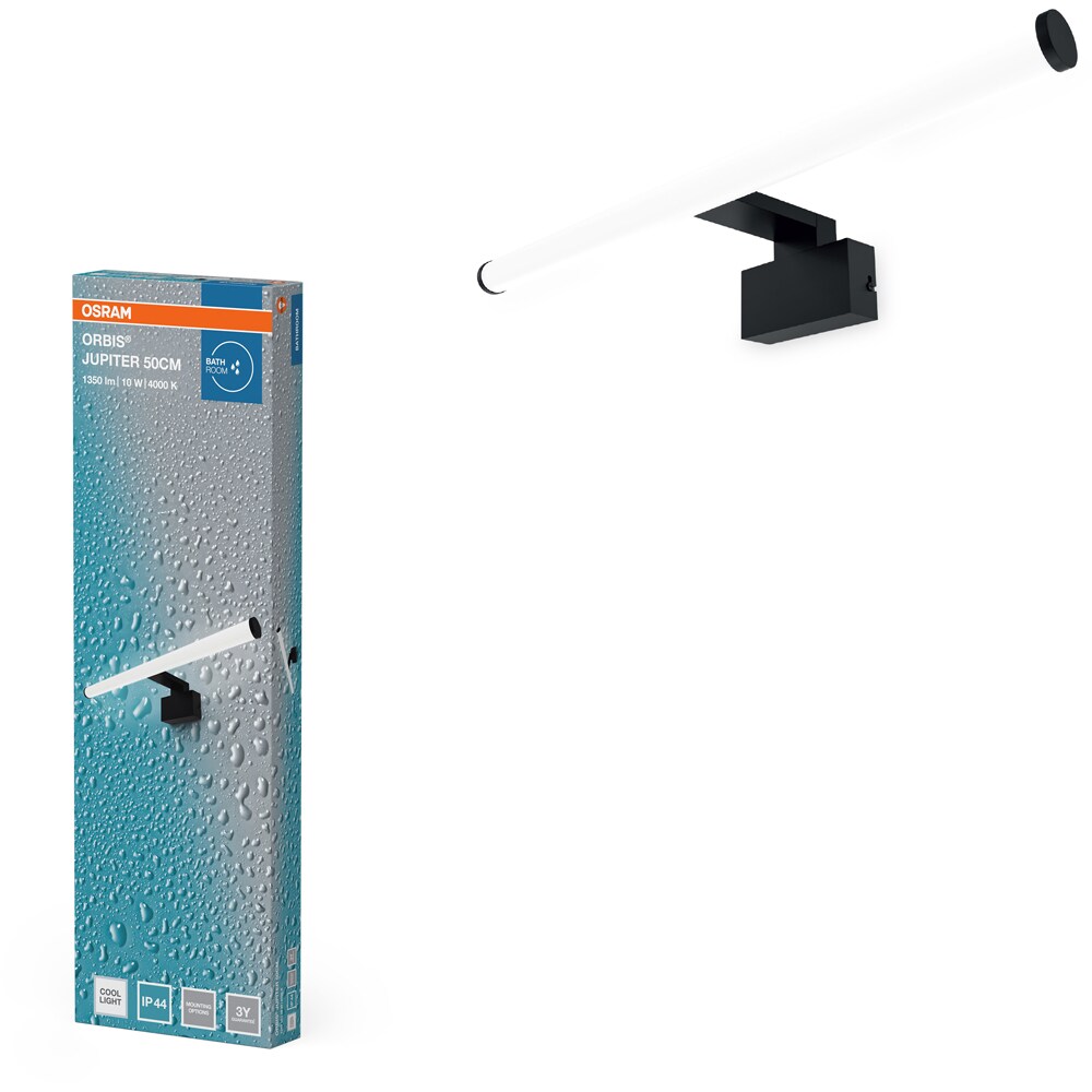 Aplica LED OSRAM Jupiter, 10W, 1350lm, 4000K, IP44, negru