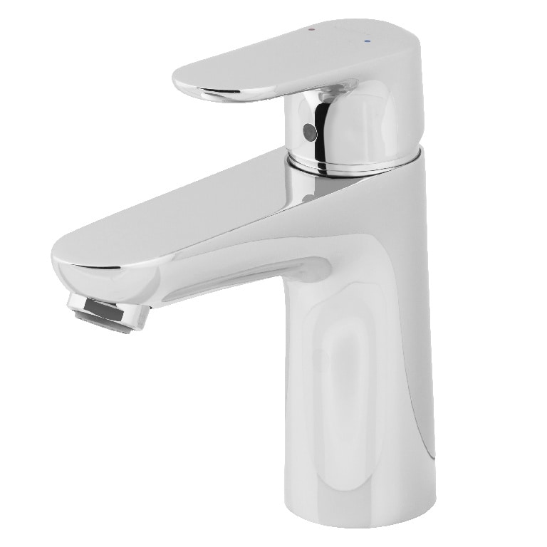 Baterie lavoar Hansgrohe Ecos 14057000, alama, argintiu