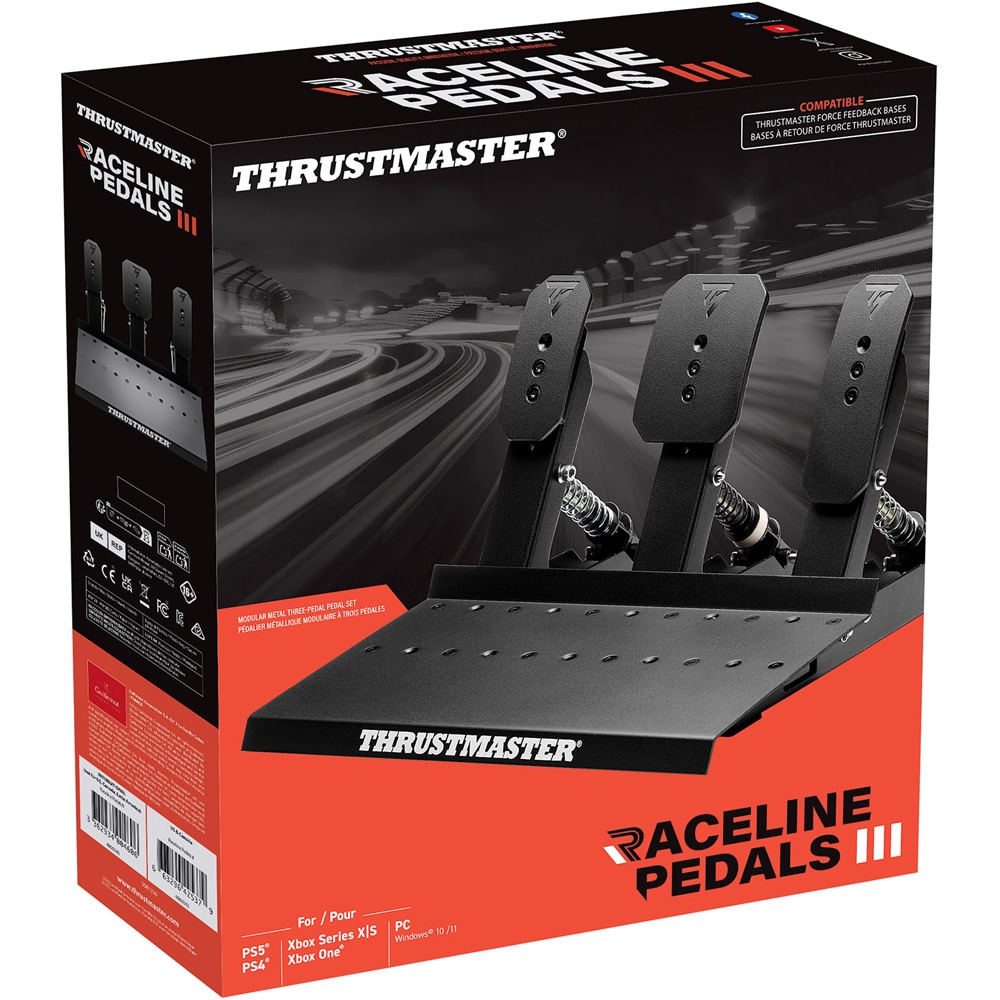 Pedale volan gaming THRUSTMASTER Raceline Pedals III, negru