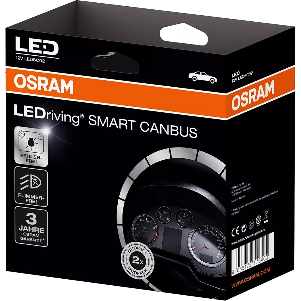 Anulator erori canbus OSRAM LEDribing Smart Canbus, 12V, 2buc