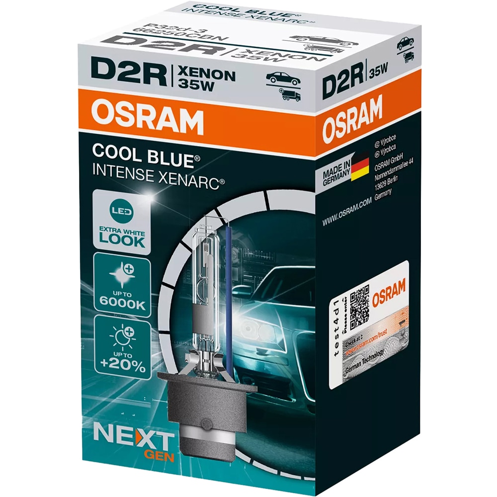 Bec auto Xenon OSRAM , D2R, 6200K, 35W, 12V, 1buc