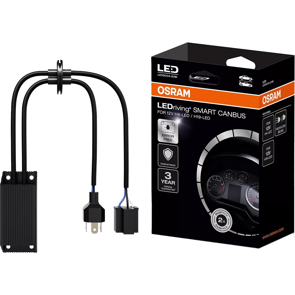 Anulator erori canbus OSRAM LEDriving Smart Canbus, pentru H4, H19, 12V, 2buc