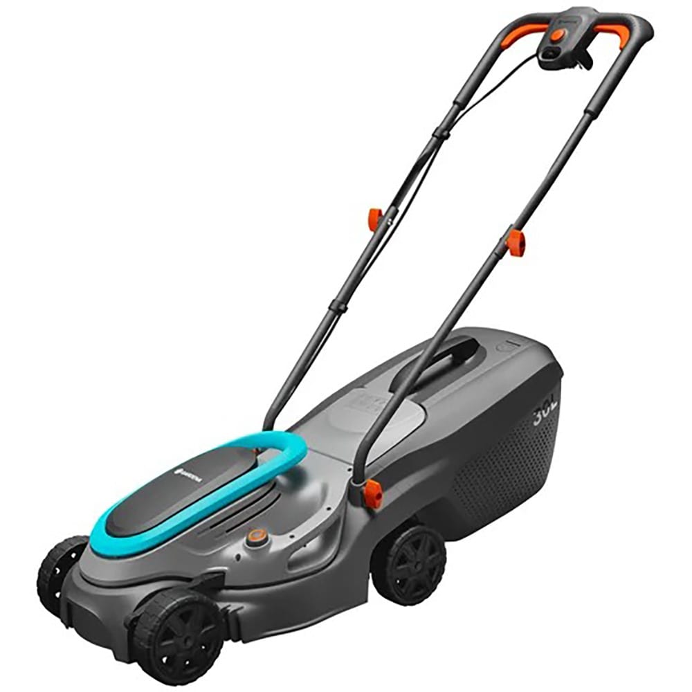 Masina electrica de tuns iarba GARDENA PowerMax 1200/32 G2, Electrica, 1200W, latime taiere 32 cm, cos 30L, Gri