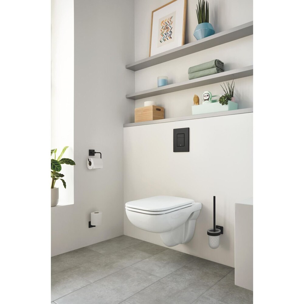 Suport hartie igienica GROHE Start Cube 409782430, metal, negru