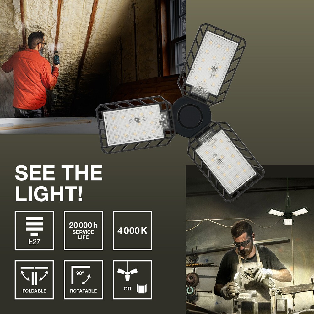 Plafoniera cu LED integrat OSRAM, E27, 17W, 1700lm, negru