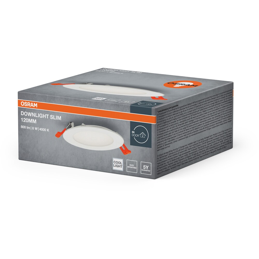 Spot incastrat OSRAM, 8W, 550lm, lumina neutra, IP20, alb