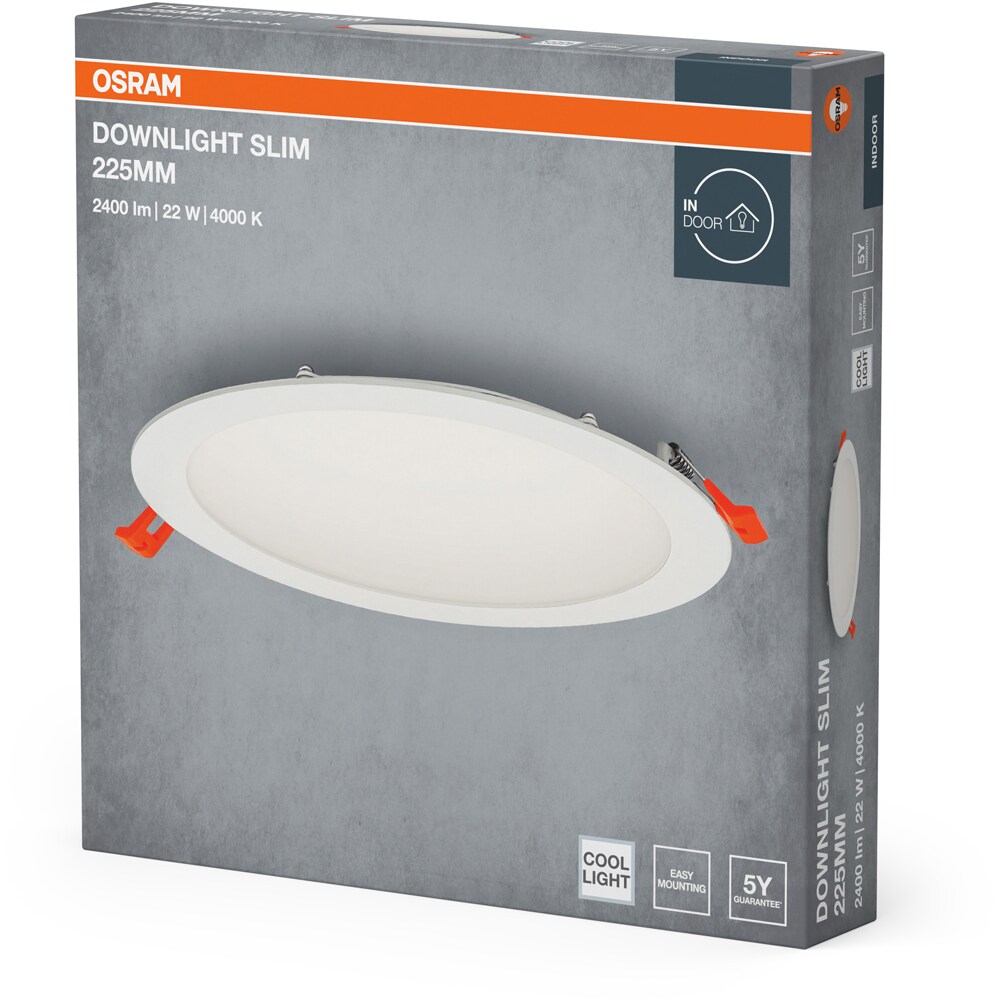 Spot incastrat OSRAM, 22W, 2000lm, lumina neutra, IP20, alb