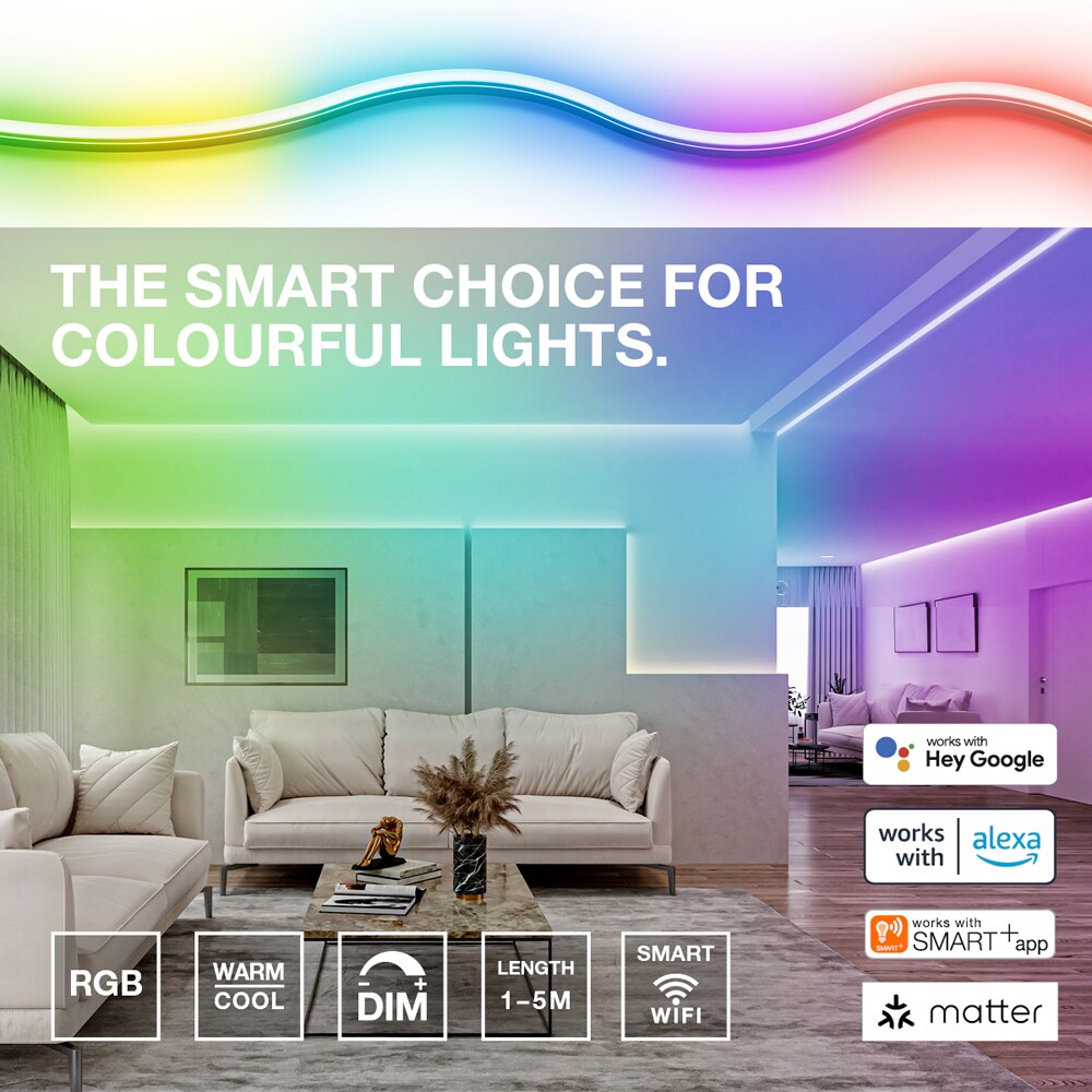 Banda LED OSRAM Matter, 8.5W, 6500K, 500lm, 200cm