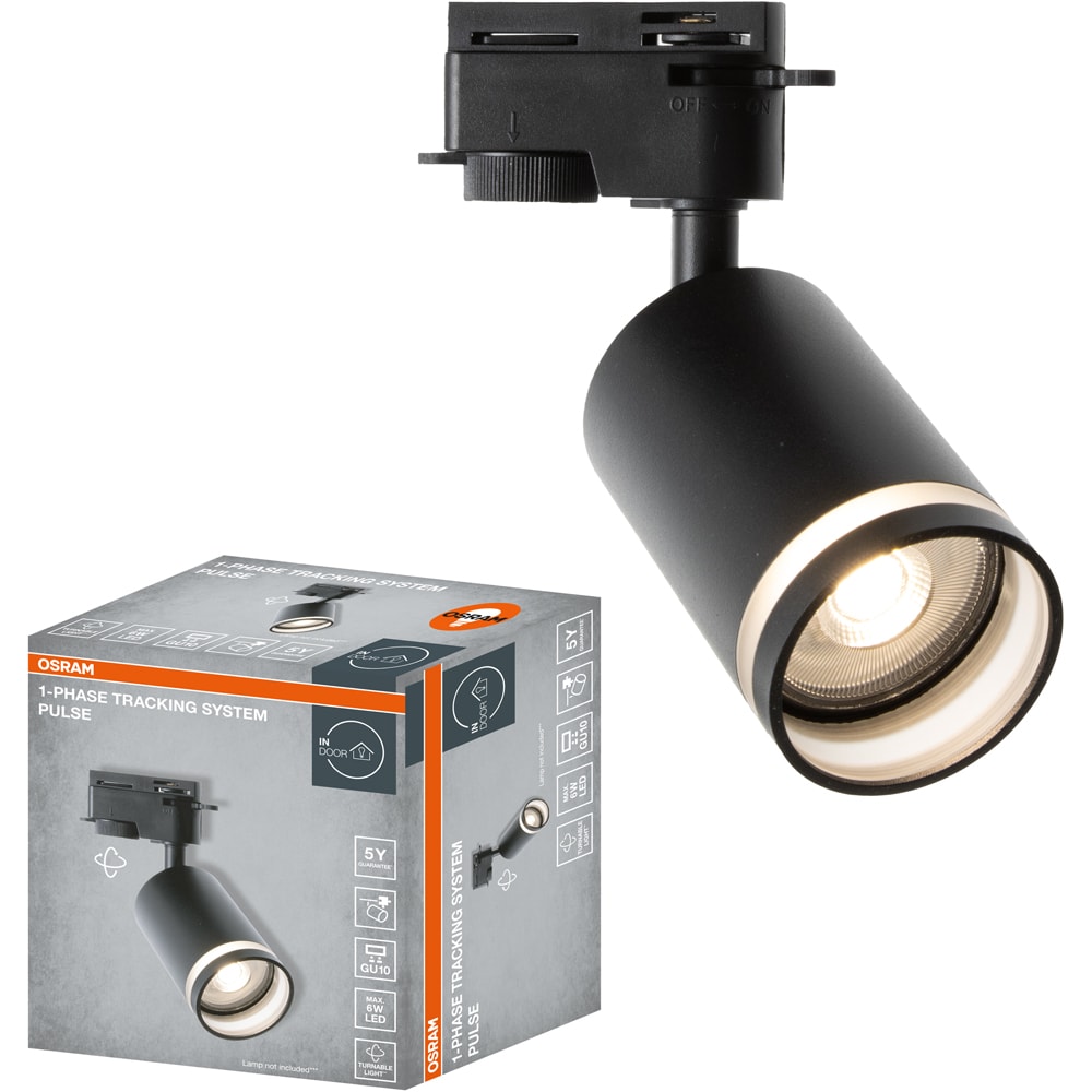 Spot OSRAM Pulse, 1 x GU10, IP20, negru