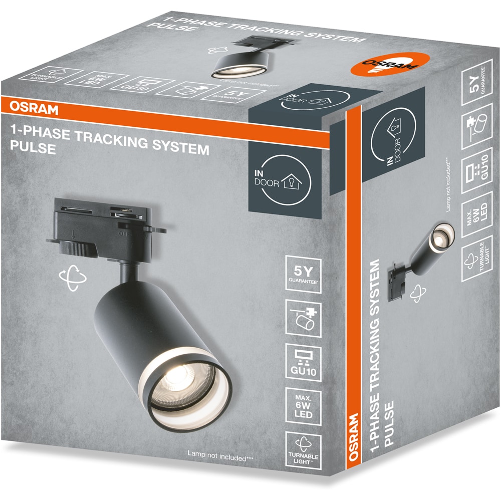 Spot OSRAM Pulse, 1 x GU10, IP20, negru