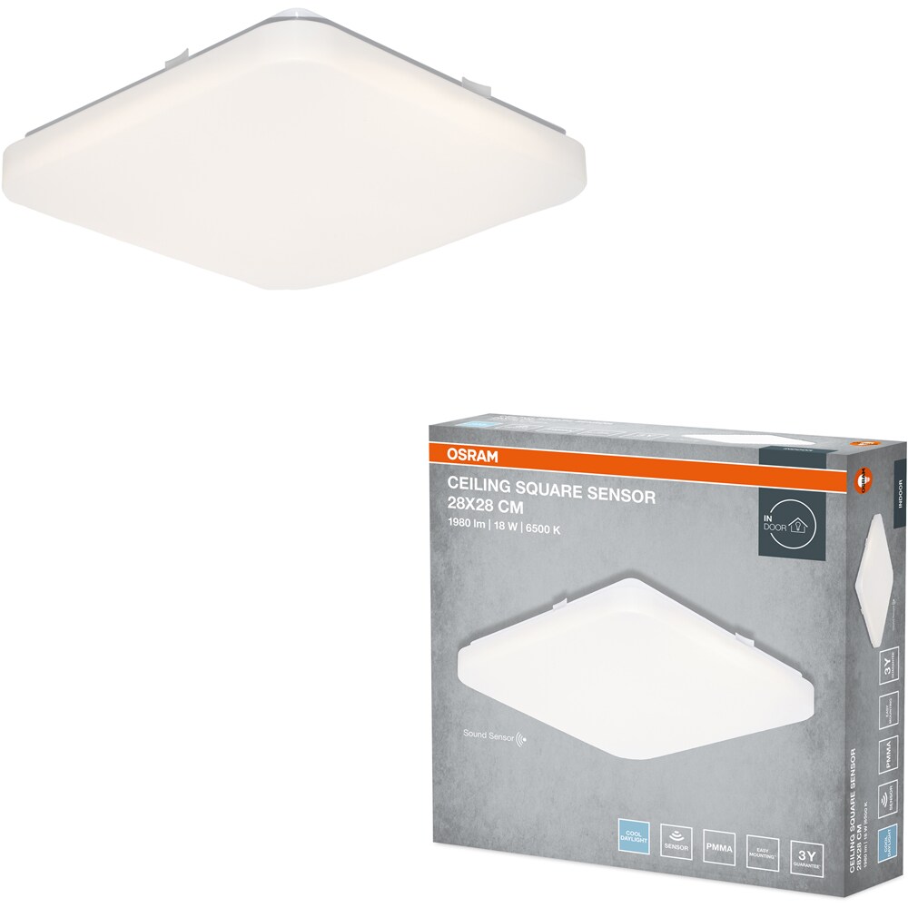 Plafoniera LED OSRAM, 18W, 1440lm, 6500K, IP20, alb
