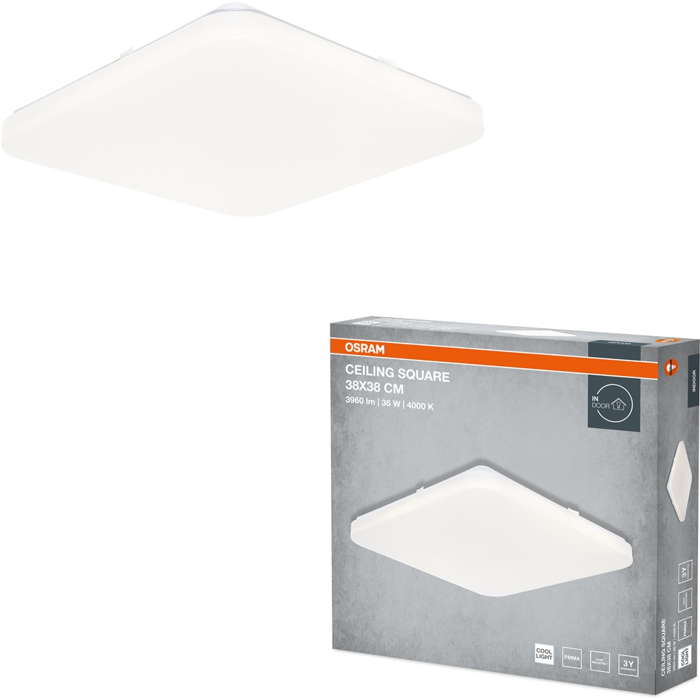 Plafoniera LED OSRAM, 36W, 2880lm, 4000K, IP20, alb
