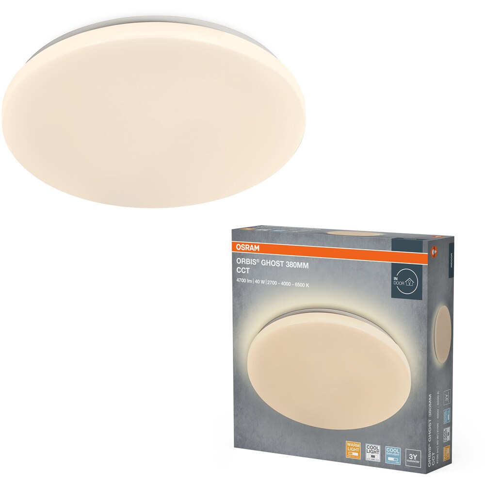 Plafoniera LED OSRAM Orbis Ghost, 40W, 4700lm, IP20, alb