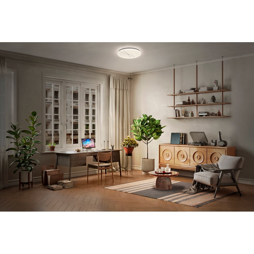 Plafoniera LED OSRAM Orbis Brush, 40W, 4700lm, 6500K, IP20, alb