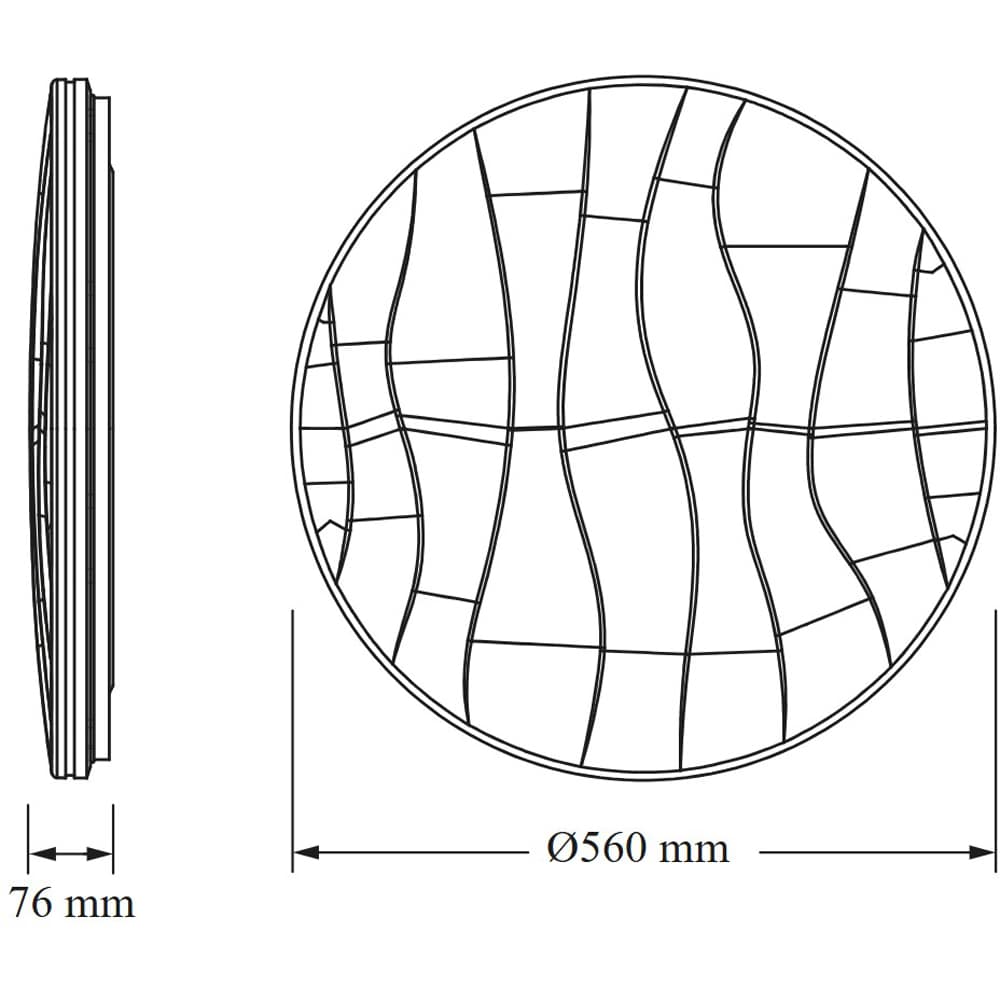 Plafoniera LED OSRAM Pavo, 72W, 5040lm, 3000K, IP20, alb