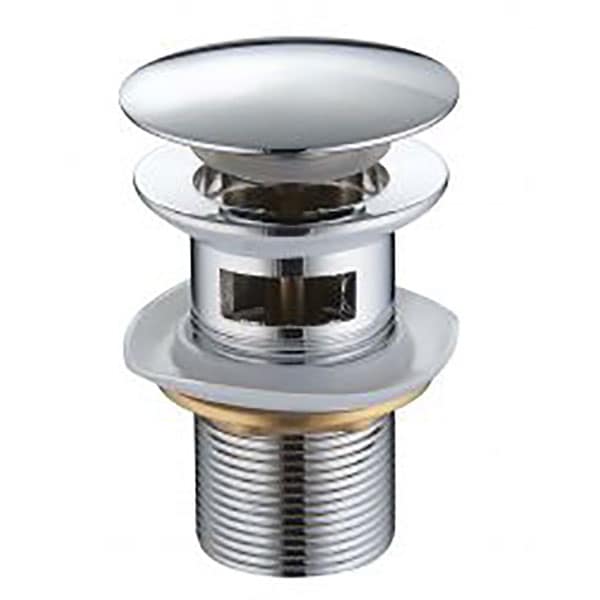 Ventil KRONER Click-Clack 40V0808, rotund, argintiu