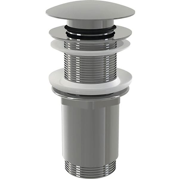 Ventil KRONER Click-Clack 40V0809, rotund, argintiu